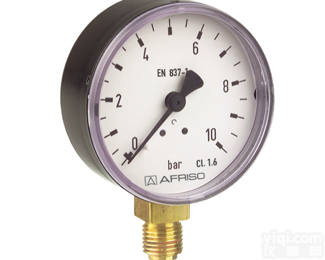 精度 Cl. 1.6  德国<em>菲索</em><em>工业型</em>压力表 RF40_50_63 D2_D3