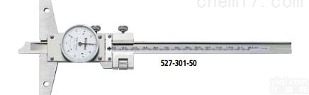 三丰527-301-50  三丰带有微动装置的<em>带表深度卡尺</em>湖北经销商