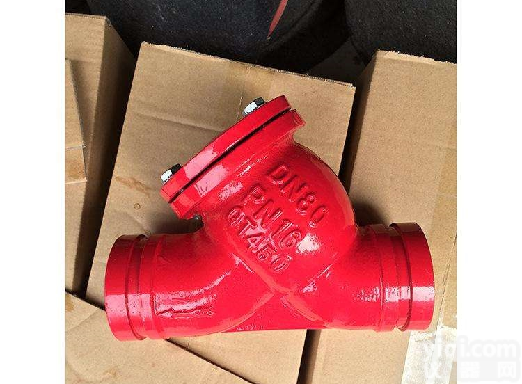 Y型  消防系统<em>沟槽</em>式<em>过滤器</em>