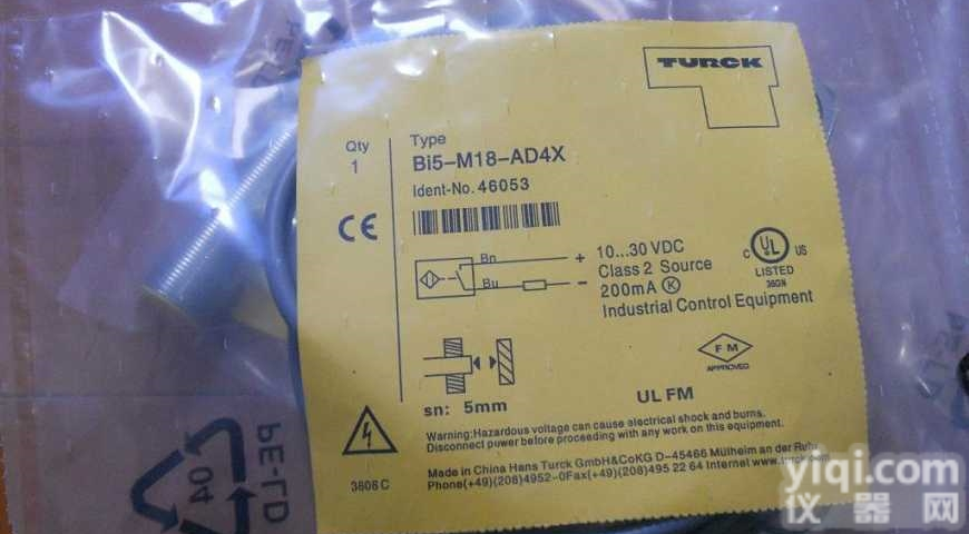 NI5-H12-AP7<em>图尔克</em>接近开关<em>现货供应</em> 假一罚十
