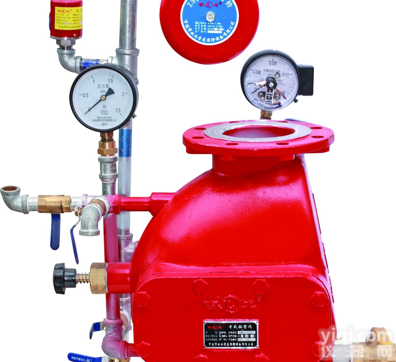<em>吉龙</em>消防ZSFC-150型球墨铸铁干式<em>报警阀</em>
