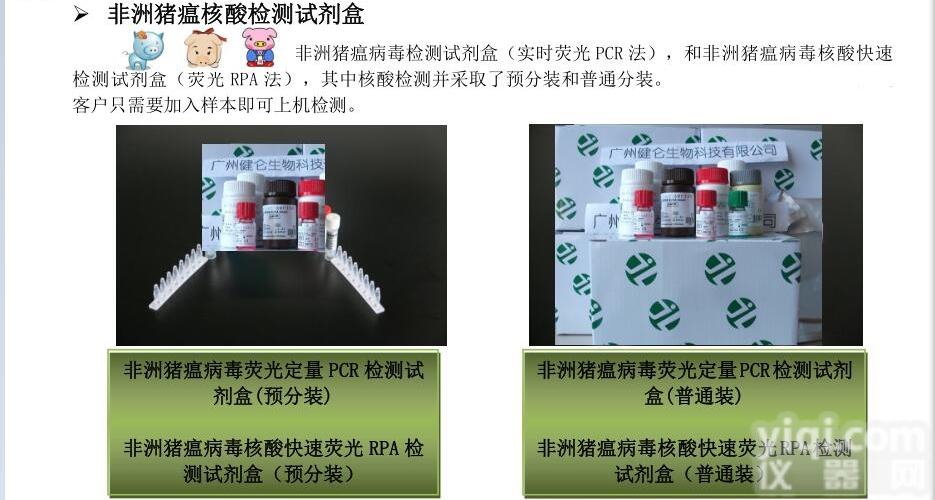 健仑供  非洲猪瘟掌上<em>核酸</em>pcr<em>检测仪</em>器YL器械