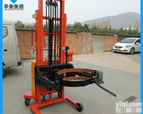360度倒料称重<em>油桶</em>350<em>公斤</em><em>油桶</em>搬运车电子秤