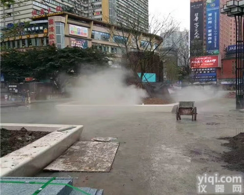 重庆广场ZX高压<em>雾化</em><em>喷雾</em>降温设备