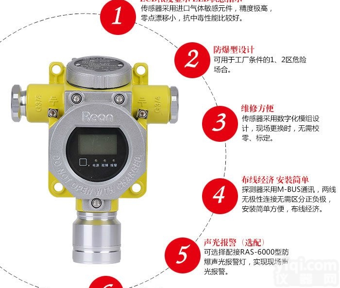 RBT-6000-ZLGX  化工厂<em>一氧化碳</em>检测报警器 CO<em>浓度</em>探测器