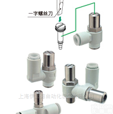 AS  进口日本SMC一字<em>螺丝刀</em><em>调节型</em>速度控制阀