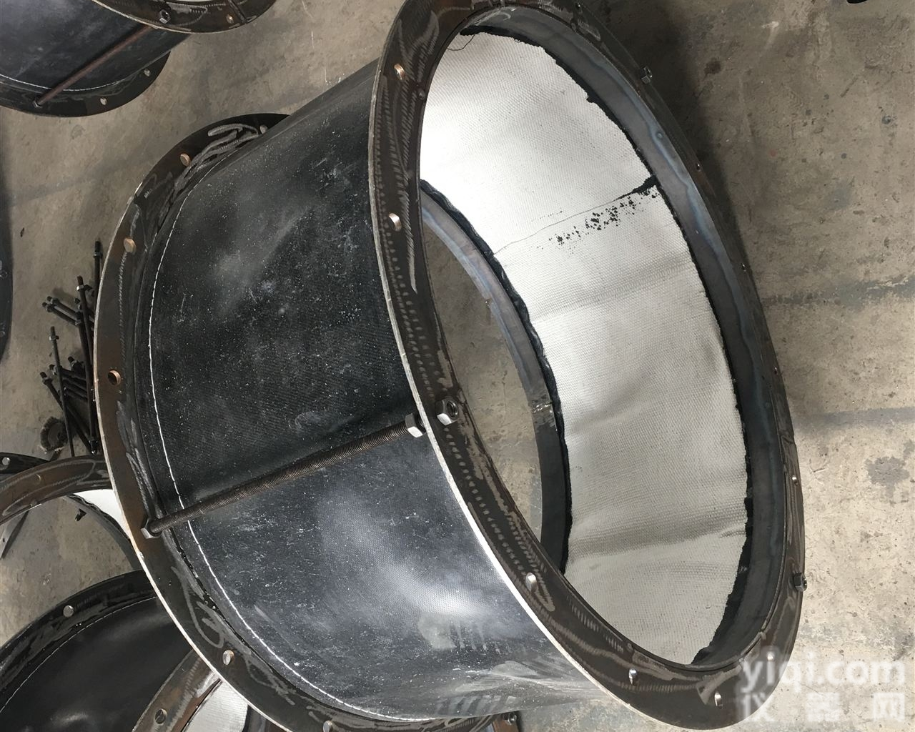 TEL:17330177003  风机进出口圆形<em>非金属</em><em>柔性</em><em>补偿器</em>织物膨胀节