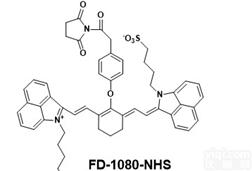 水溶性  FD-1080-NHS <em>近红外</em>二区<em>荧光</em>染料