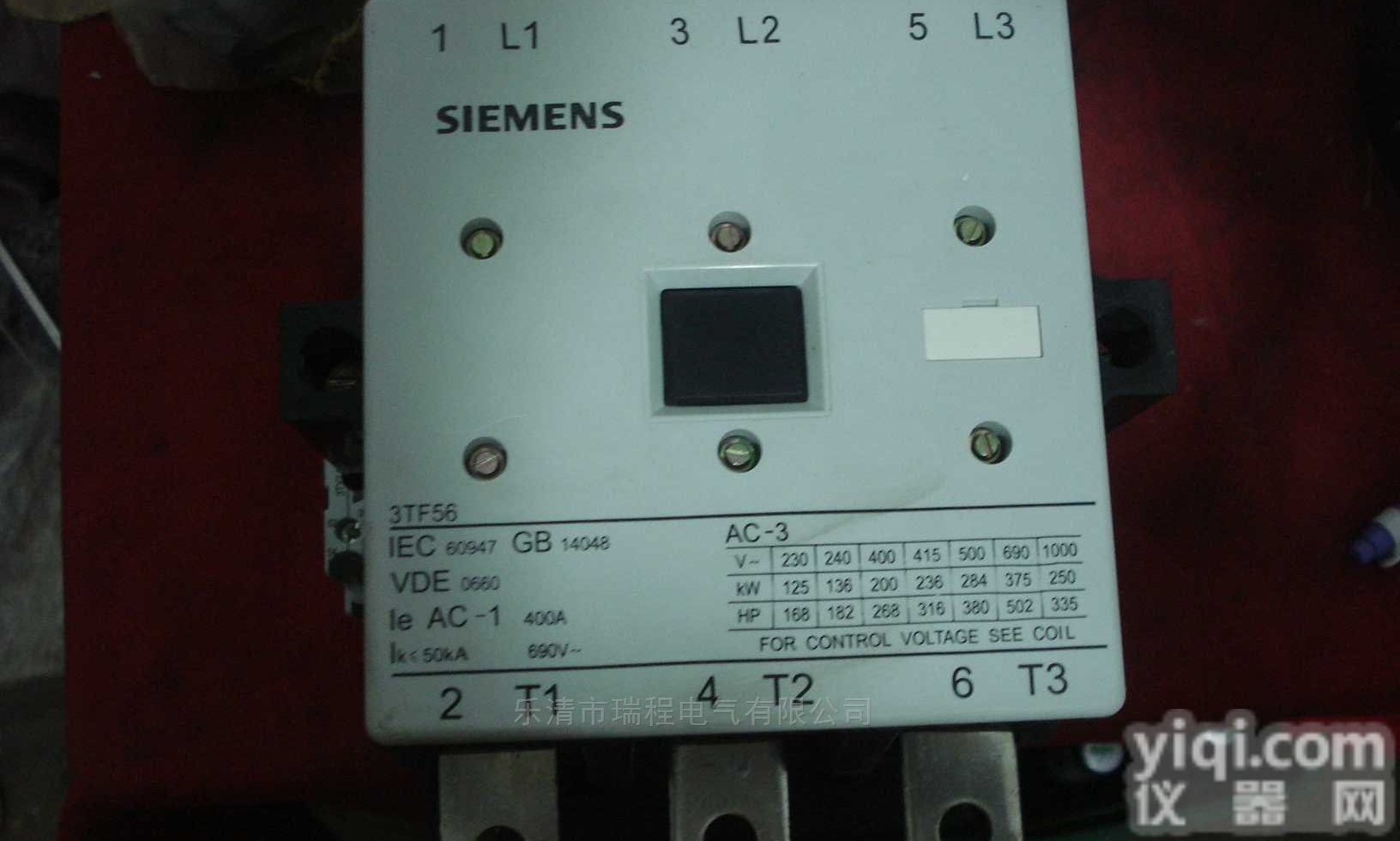 <em>西门子</em>接触器3TF4031-OX<em>甘肃</em>代理商