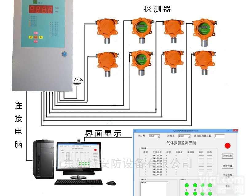 QD6310  <em>酿酒厂</em>酒精<em>探测器</em> 乙醇浓度超标报警器