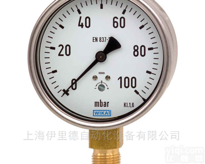 612.20  威卡WIKA不锈钢表壳铜合金材质<em>膜盒</em>式<em>压力表</em>