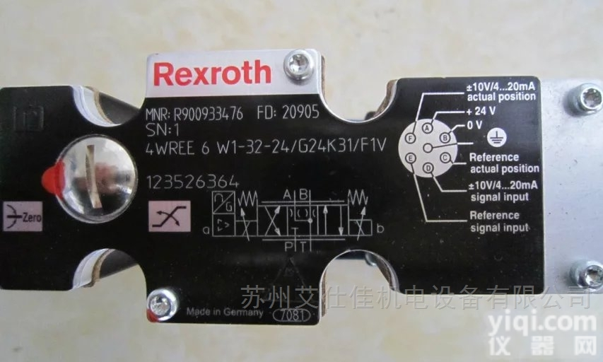 R900933476  力士乐<em>比例阀</em>4WREE6W1-32-<em>24</em>/G<em>24</em>K31/F1V