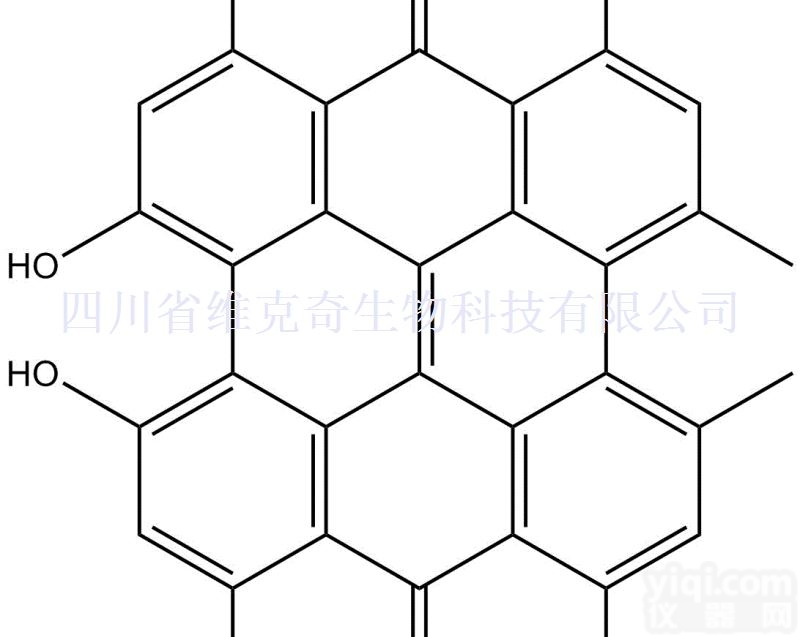 <em>548</em>-04-9  <em>金丝</em>桃素 CAS:<em>548</em>-04-9 标准品