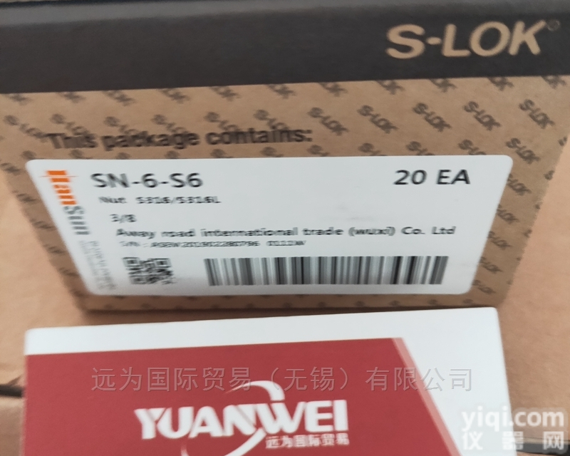 SN-6-S6  <em>韩国</em>S-LOK<em>接头</em>SN-6-S6<em>替代</em>世伟洛克SS-602-1
