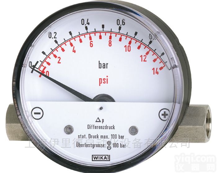 700.01, 700.02  带磁性活塞和隔离膜片威卡WIKA<em>差压</em>表