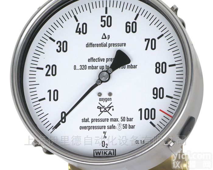 712.15.160, 732.15.160  铜合金或不锈钢材质<em>威卡</em>WIKA<em>差压</em>表