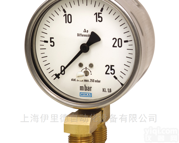 716.11, 736.11  <em>铜合金</em>或不锈钢材质<em>威卡</em>WIKA差压表