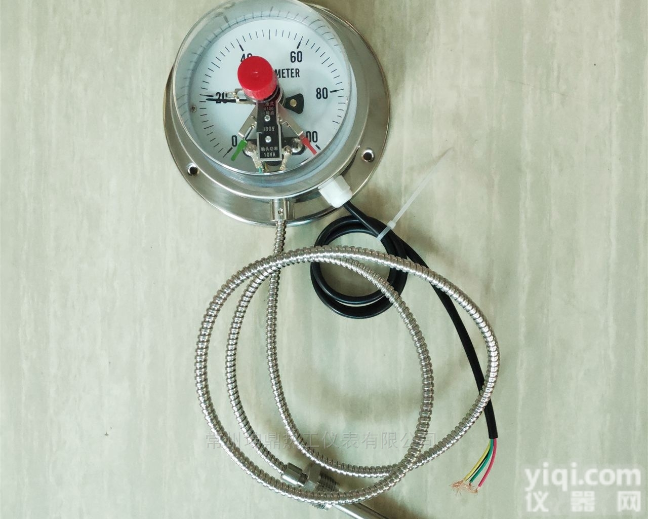 不锈钢电<em>接点</em><em>径向</em>压力式<em>温度计</em>