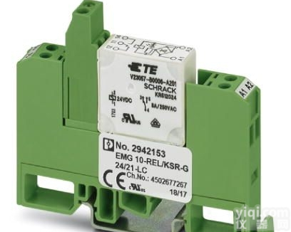 菲尼克斯2964445  <em>继电器</em>模块 - <em>EMG</em> 10-REL/<em>KSR</em>-120/21-LC