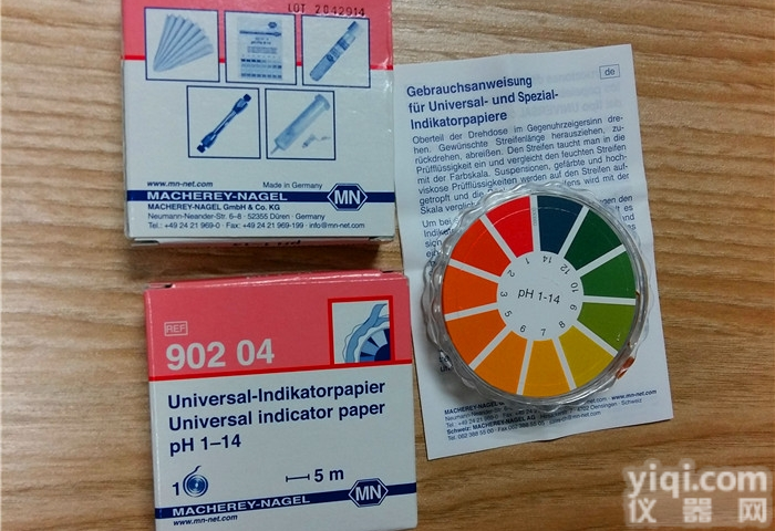 90204  德国MN90204 PH 1-14<em>水质</em>快速<em>测试</em><em>试纸</em>