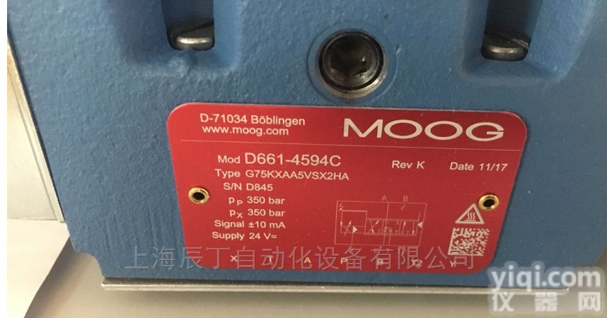美国MOOG穆格<em>伺服阀</em>D661-4651原厂<em>现货</em>销售