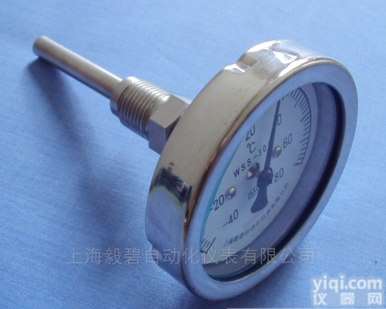 WSS-304  WSS-303轴向双金属<em>温度计</em>固定<em>螺纹</em>