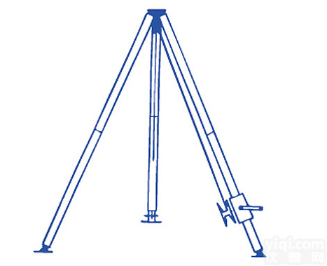 pj  <em>铝合金</em>圆管式<em>三脚</em><em>抱杆</em>