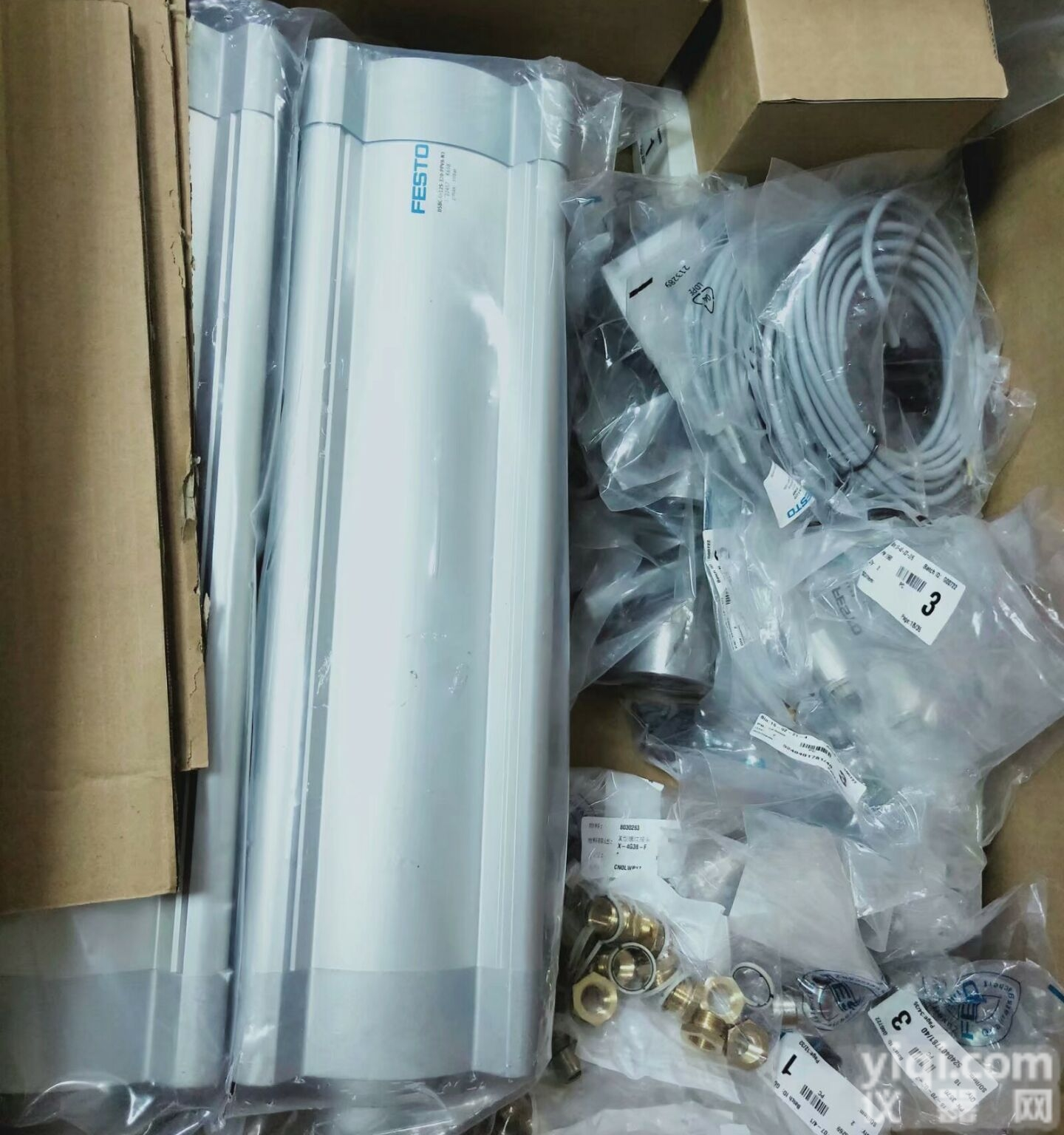 代理Festo气缸  盐城<em>费斯托</em>DSBC-63-200-PPVA-N3<em>气动元件</em>