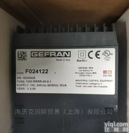 GEFRAN杰<em>弗伦</em>GS-40/24-D-0<em>继电器</em>安装说明