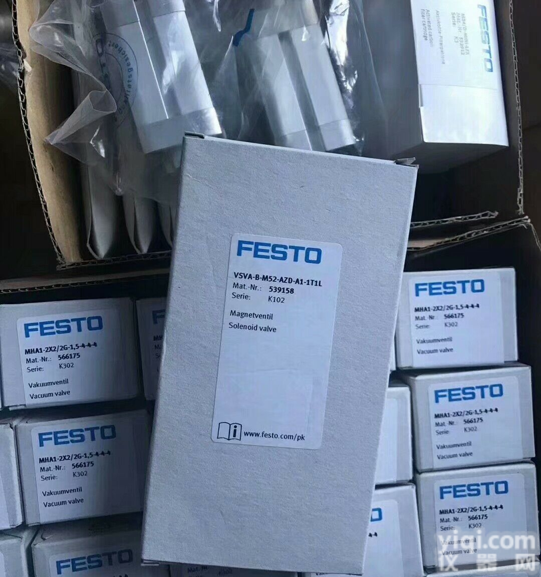 JMFH-5-3/8-B  费斯托双线圈<em>双头</em><em>电磁阀</em>JMFH-5-1/4原装进口