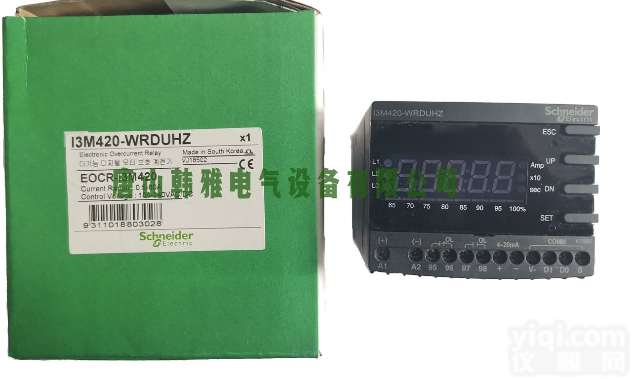 EOCRi3M420  EOCR-i3M420模拟量电机保护继<em>电器</em>韩雅<em>电气</em>