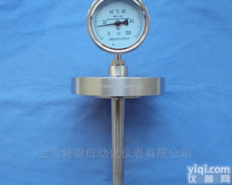 WSS-314/WSS-315  WSS-<em>414</em>/WSS-514固定<em>法兰</em>双金属<em>温度计</em>304