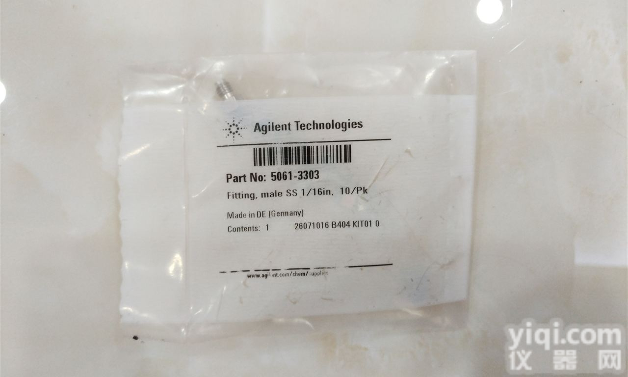 5061-3303  <em>安捷</em>伦5061-3303外<em>螺纹</em>接头1/16 英寸不锈钢