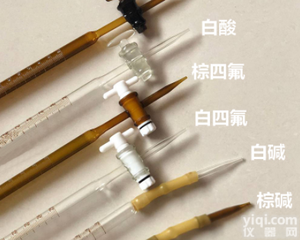 10ml-100ml  四氟<em>滴定管</em>（酸碱通用<em>白色</em>棕色A级）