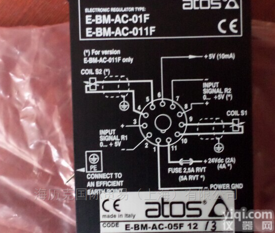 E-K-11B意大利阿<em>托斯</em>ATOS<em>放大器</em>大批量现货