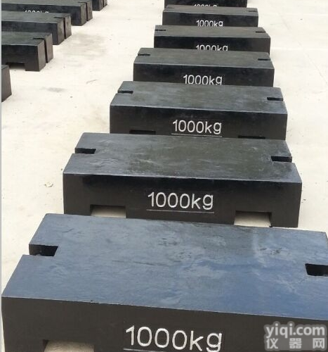 杭州铸铁<em>法码</em>，500公斤叉车用平<em>板型</em><em>砝码</em>