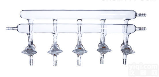 SP-ZKQTFPQ-SPGSF  <em>双排</em>管真空气体分配器（<em>四氟</em>活塞3456门）