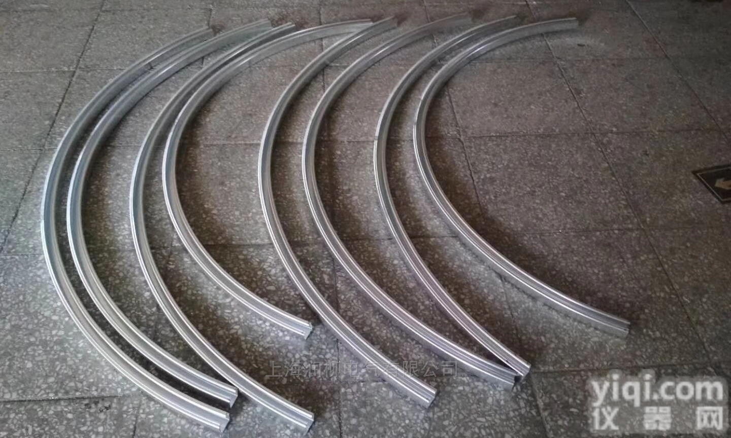 单极<em>弯弧滑触线</em>,铜滑线,C型钢弧形轨道