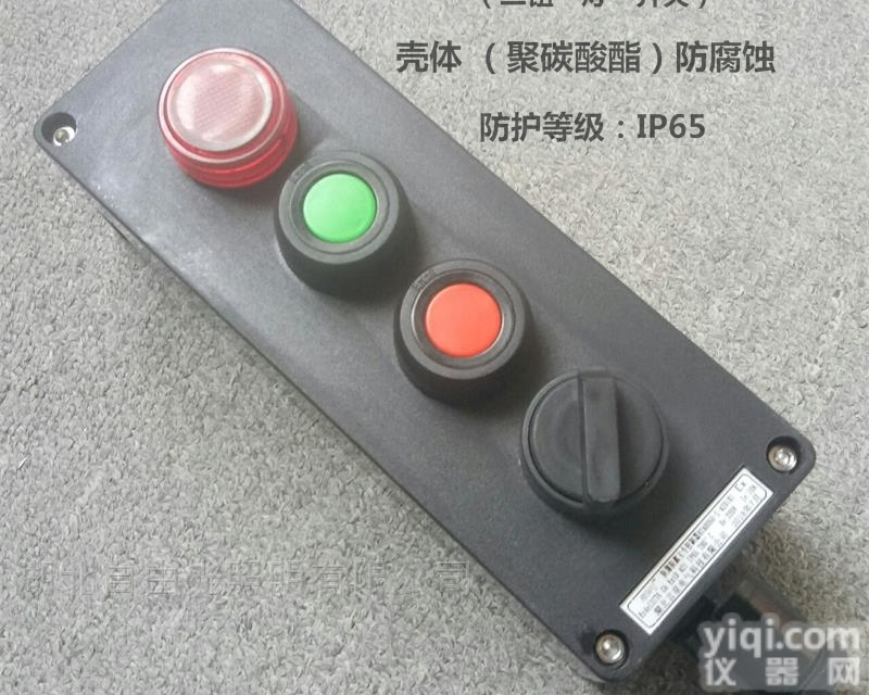 BZA8050-A2D1K1红色<em>指示灯</em>全塑开关<em>按钮</em>盒