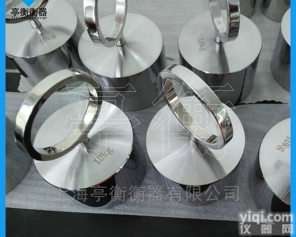 带提环的10kg<em>砝码</em>，不锈钢圆<em>柱型</em>提环<em>砝码</em>