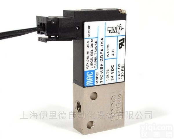 34系列  伊<em>里德</em>代理品Pai<em>美国</em>MAC电磁阀