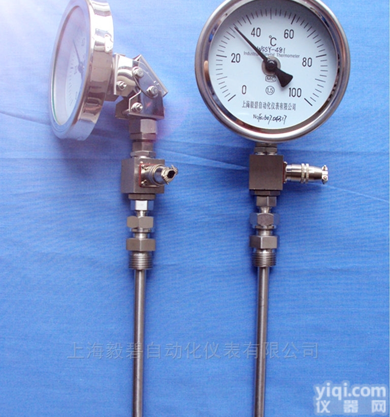 <em>WSSP</em>-411  <em>WSSP</em>-511径向带PT100<em>热电阻</em>远传<em>温度计</em>