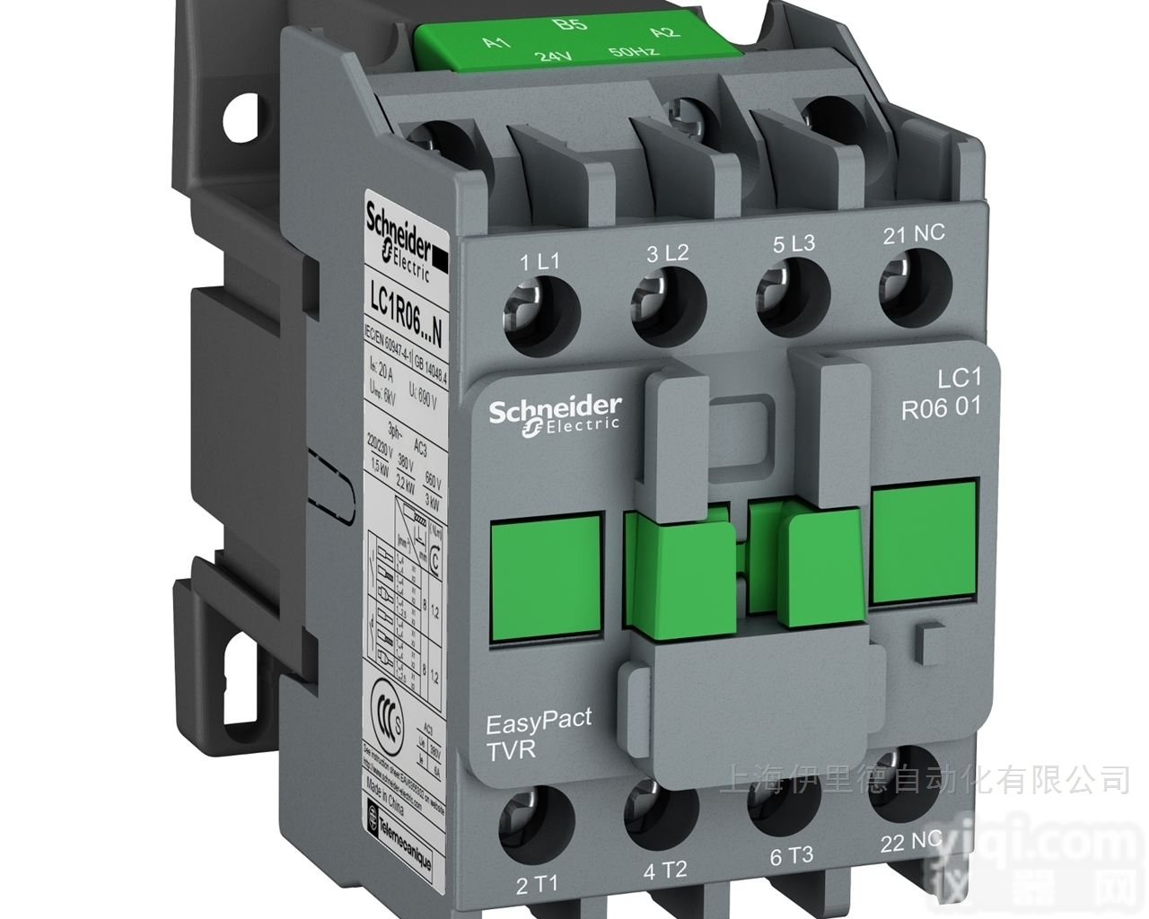 3P, 1NC, 2.2kW, 6A, 48V  <em>法国</em>施耐德schneider三极交流接触器