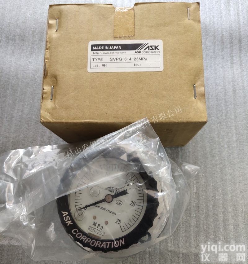 SVPG-614-<em>25MPa</em>  日本ASK<em>压力表</em>SVPG-614-<em>25MPa</em>