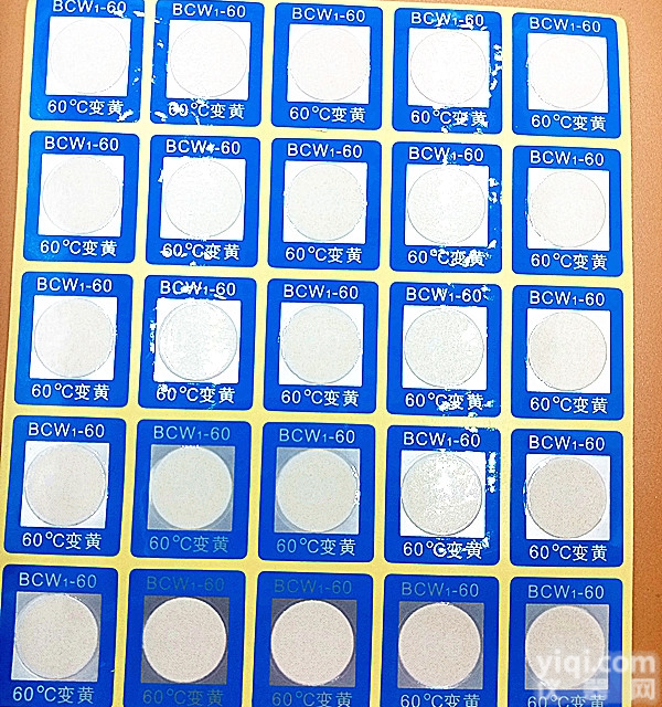 BCW1-<em>60</em>  反光型变色<em>测温</em><em>贴片</em>BCW1-<em>60</em>度