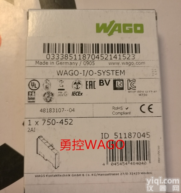750-345模块  WAGO端子模块750-345工业4.0