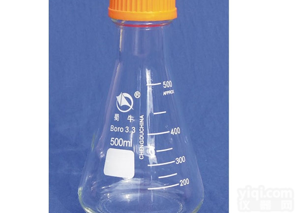 500ml  <em>螺纹</em>口<em>三角</em>试剂瓶（黄盖）