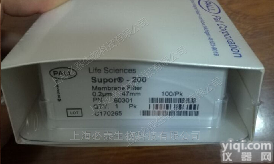 60301  Pall Supor <em>200</em> <em>PES</em>过滤膜0.2um47mm