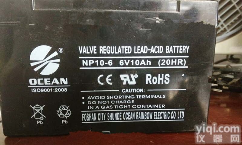 6v10ah  OCEAN<em>蓄电池</em>NP-6 6V10Ah （20HR） <em>玩具车</em>电池