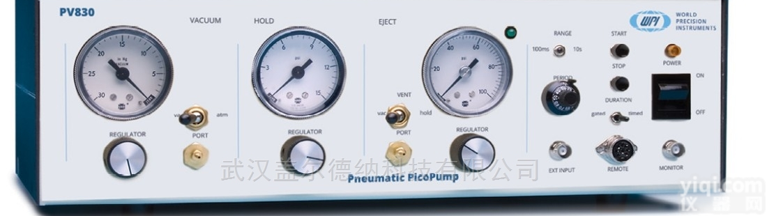 PV820，PV830  WPI<em>斑马鱼</em><em>气动</em>皮升<em>显微注射</em>泵PV820-830